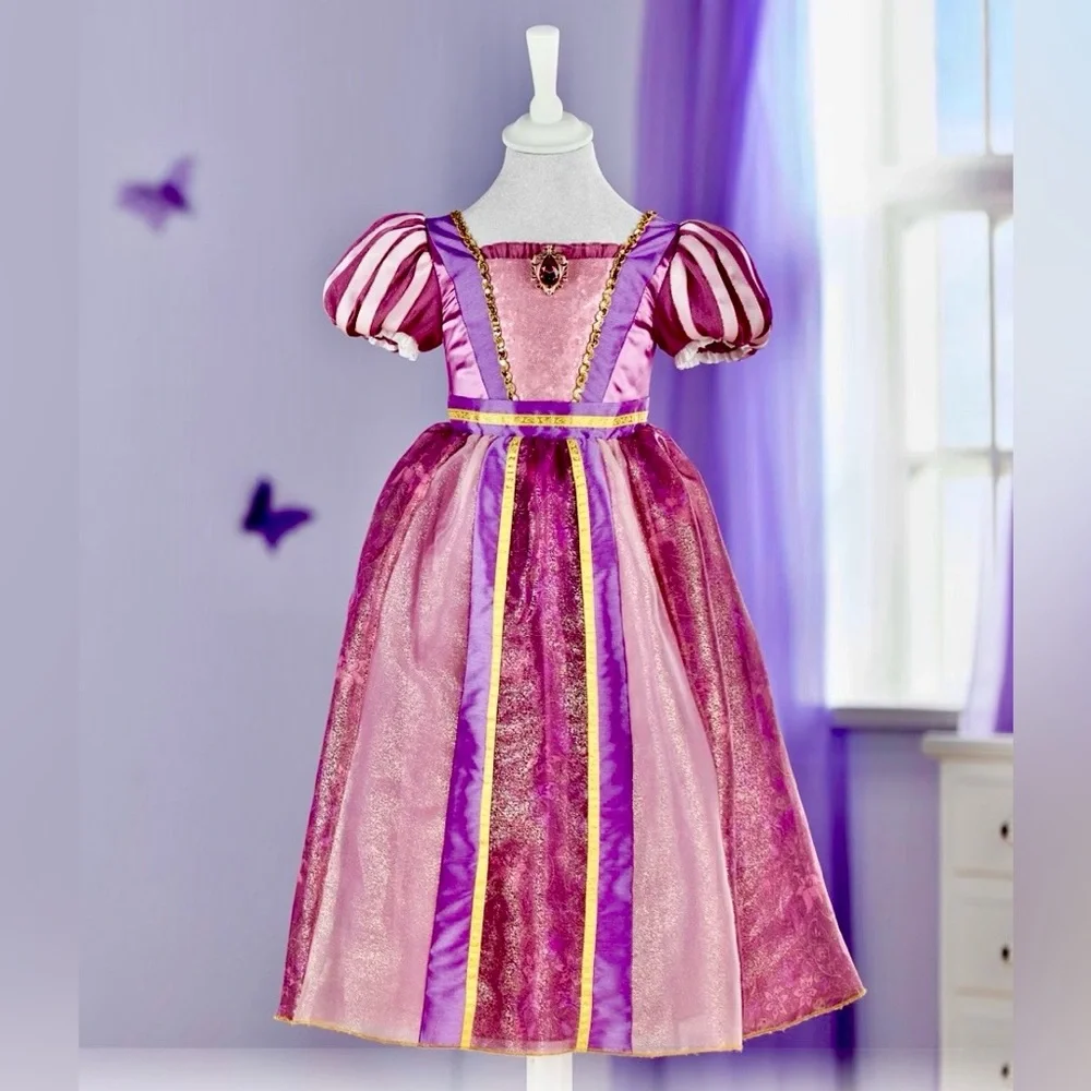 Official 💯 Original Disney Store Europe Rapunzel Costume from Tangled Rare SZ 4 - Picture 3 of 17